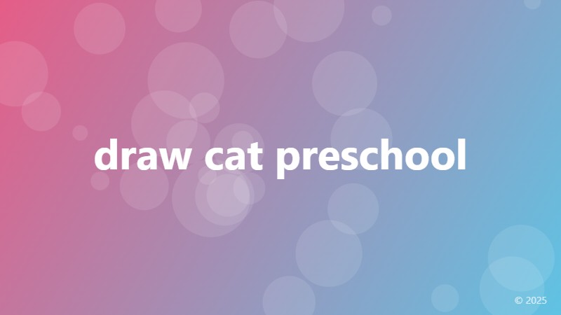 draw cat preschool