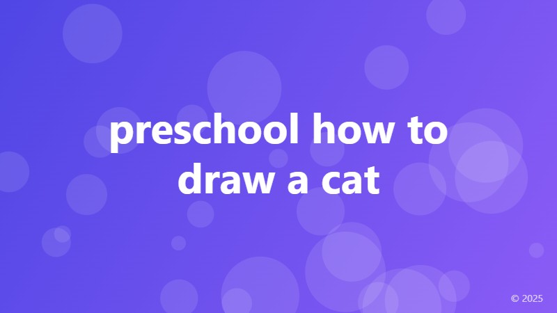 preschool how to draw a cat