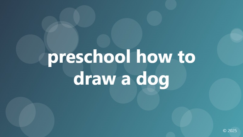 preschool how to draw a dog